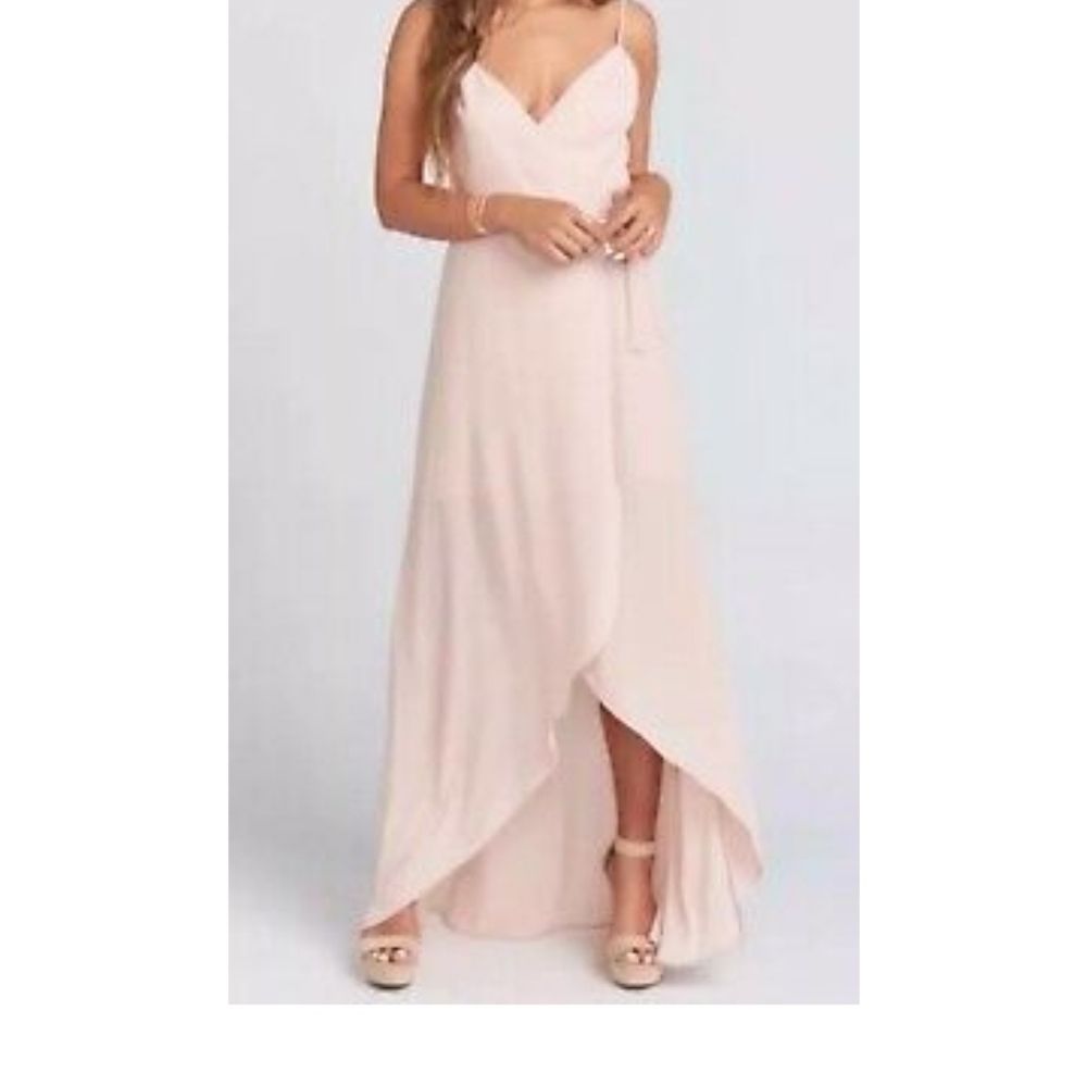 Show me your mumu medium Mariah wrap dress beige